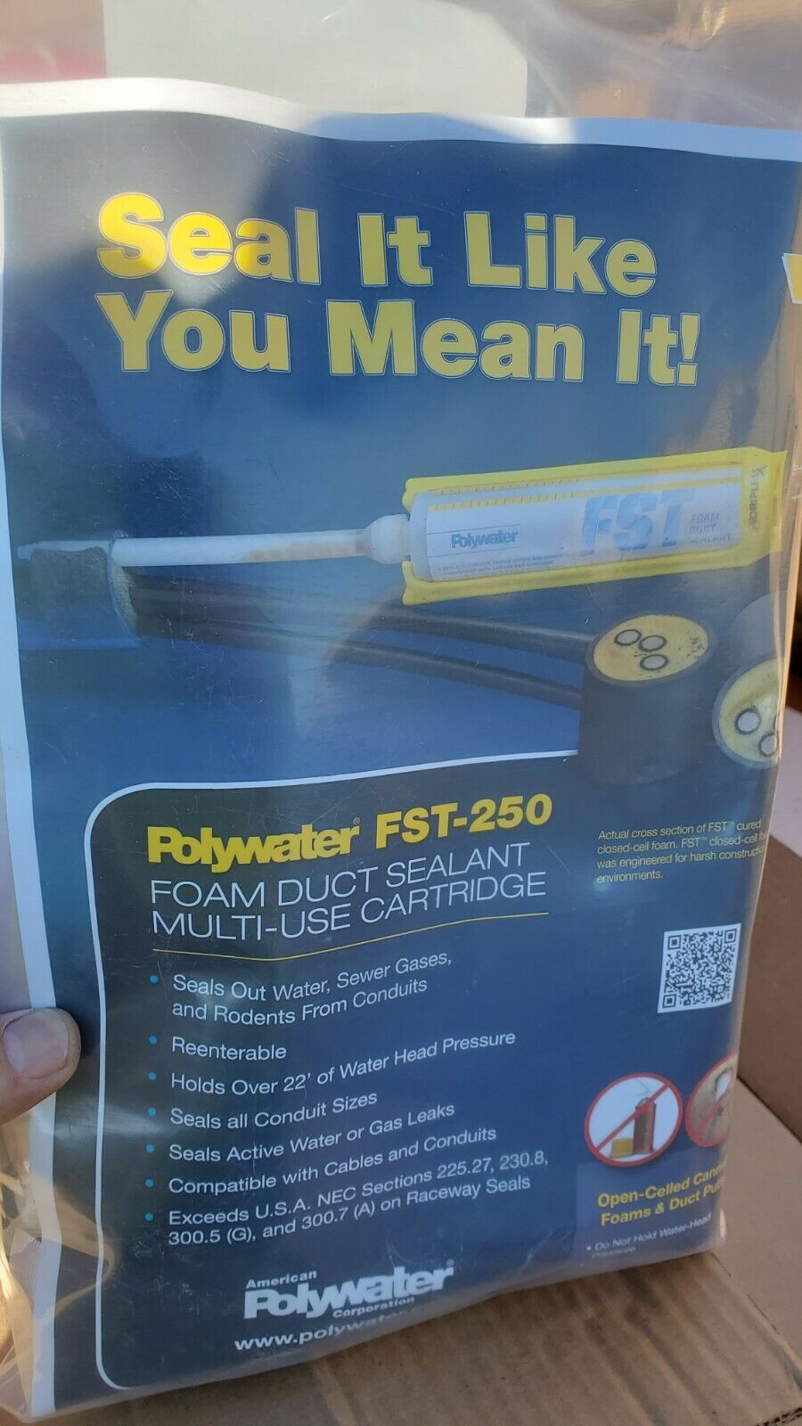 POLYWATER FST-250KIT1 Duct sealant conduit seal offs etc.