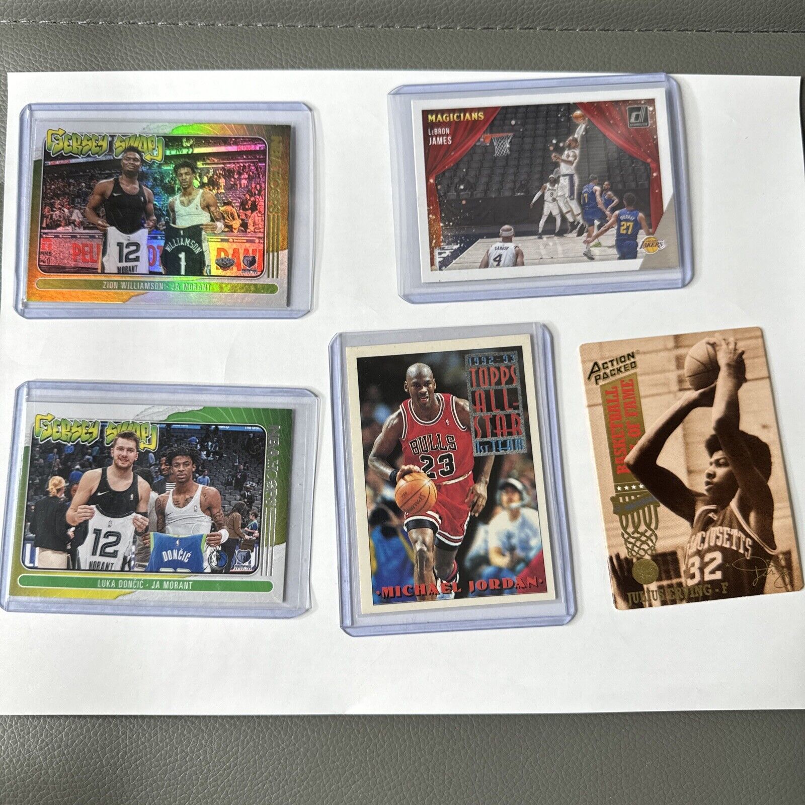 Lot Of 5 NBA Sports Cards