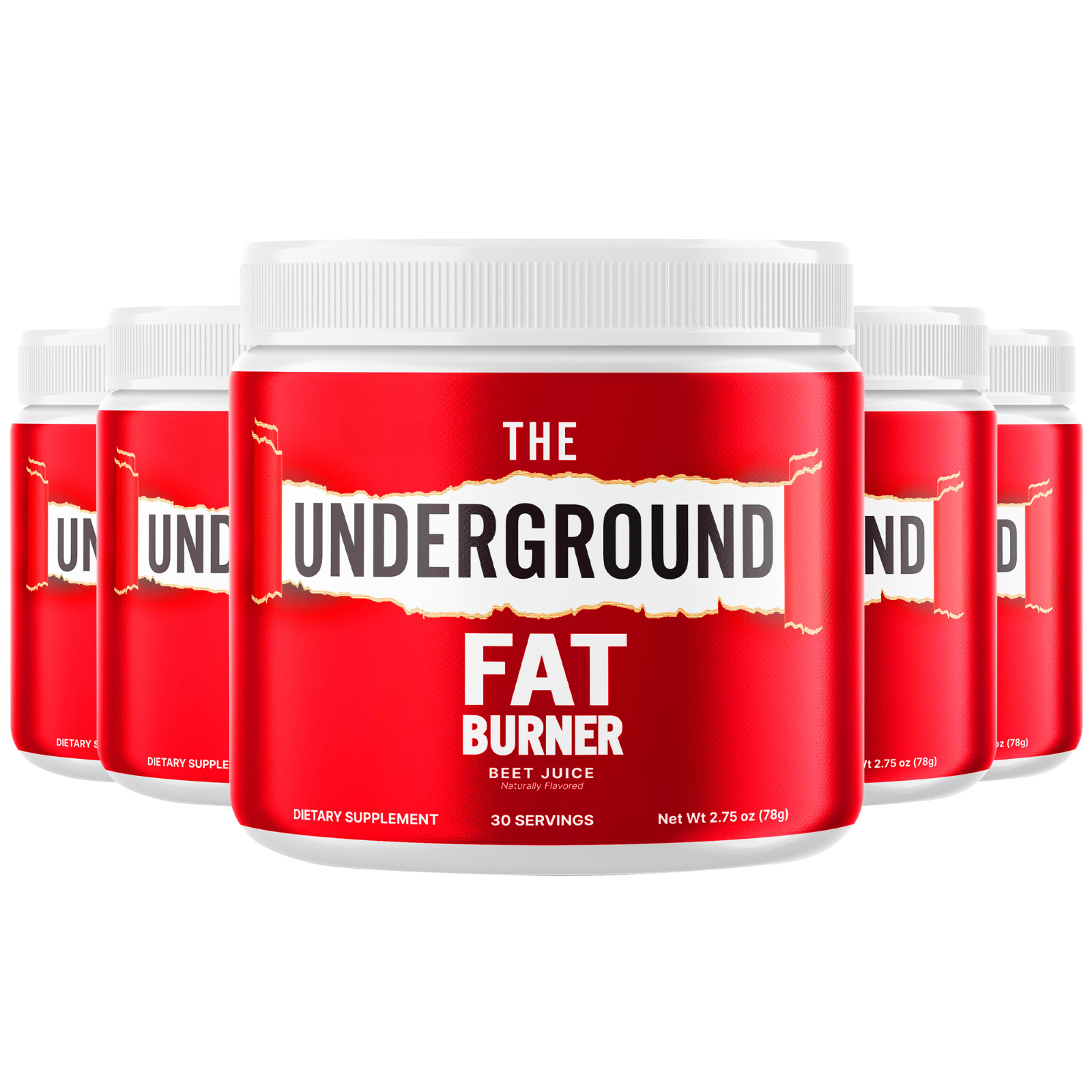 The Underground Fat Burner - Official Formula (5 Pack)