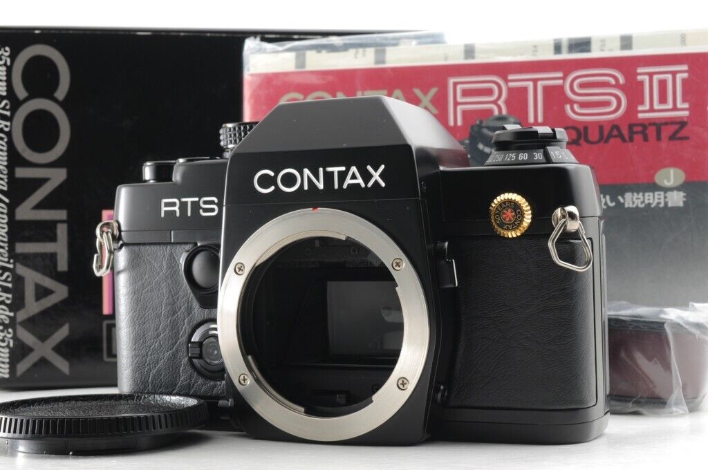 [UNUSED in Box] Contax RTS II Quartz 50th Anniversary Film Camera From JAPAN