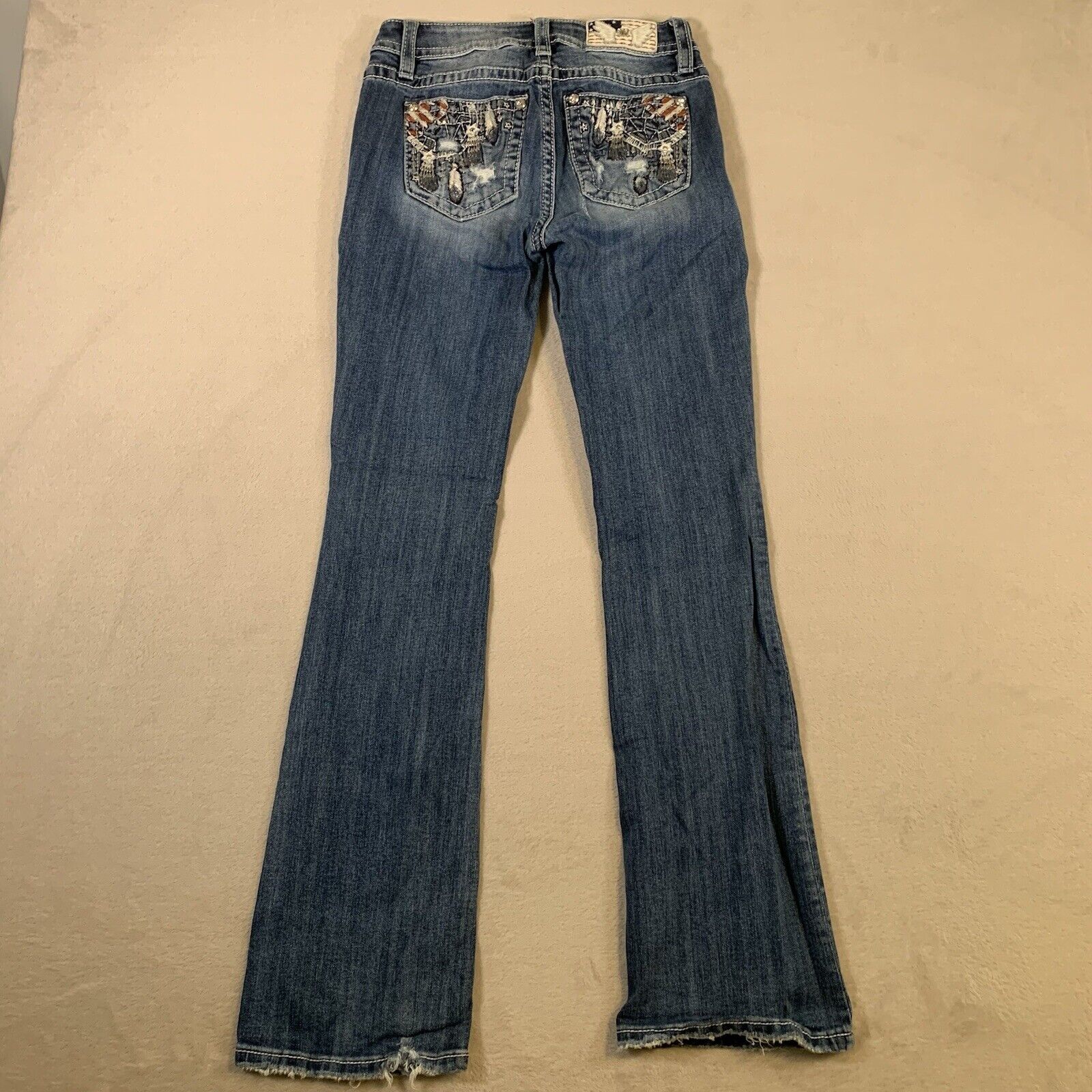 Miss Me Mid-Rise Boot 27 Blue Jeans Los Angeles (30 Inseam) Womens Denim U52