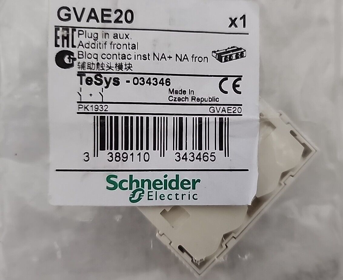 Schneider GVAE20 Auxillary Contact 2NO 0NC 2.5A 