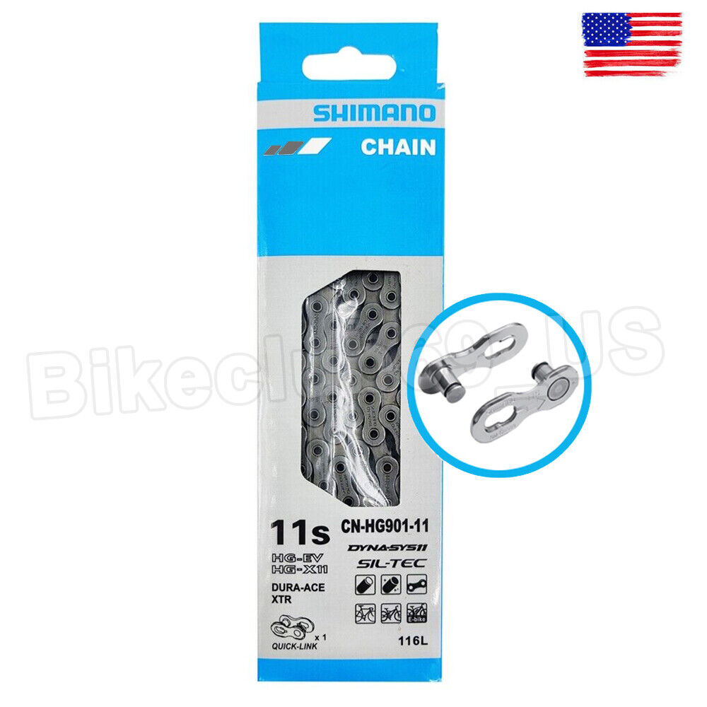 Shimano Dura-Ace XTR 11 Speed Chain CN-HG901-116L Hollow Pin MTB Road Bike Chain