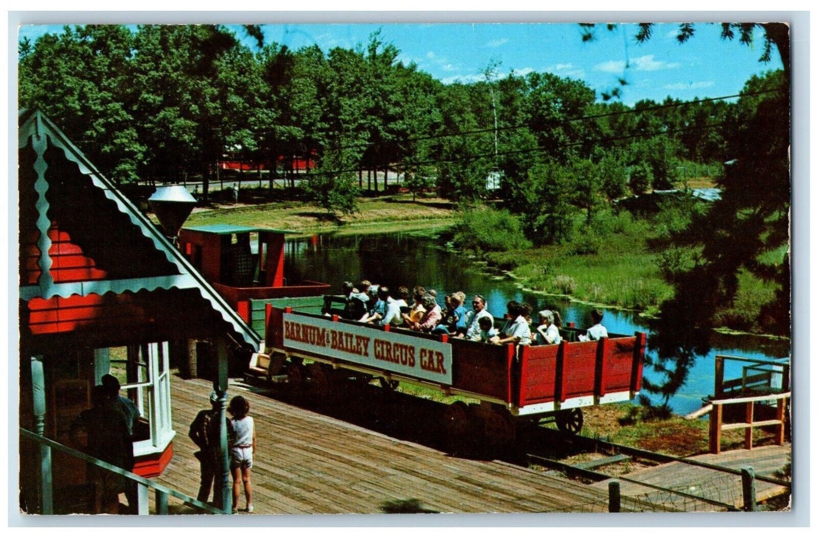 Brainerd Minnesota MN Postcard Lumberton Gull Lake Ride Blueberry c1960 Vintage