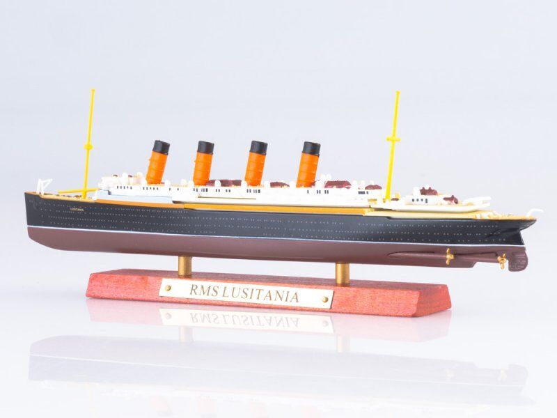Atlas RMS Lusitania Cruise ship Diecast 1:1250 Scale Boat Model Toys Collect