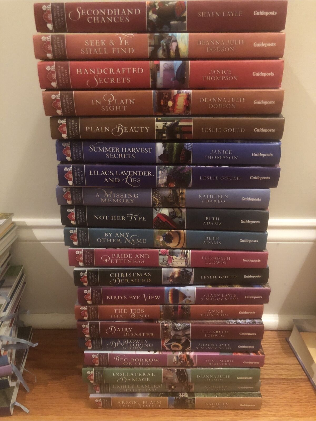 Guideposts Mysteries of Lancaster County Books Lot Of 20 Hardcover Set