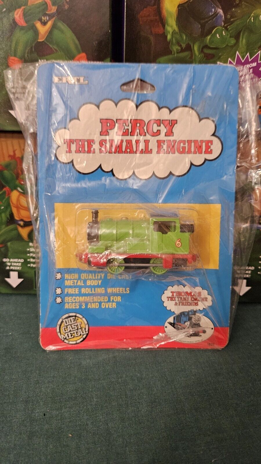 ERTL Thomas & Friends Train 1989 Sticker Paper Face Percy The Small Engine NEW