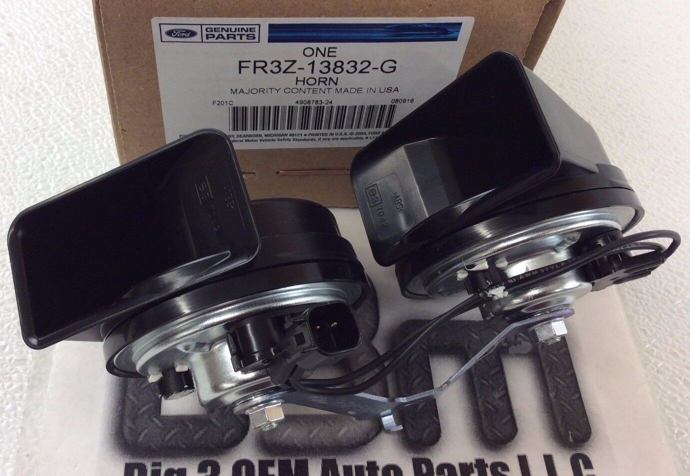 2015 2016 2017 Ford Mustang Dual Note Electric Horn Level 2 new OEM FR3Z-13832-G