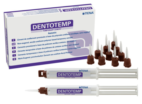 Itena Dentotemp Long Term Temporary Cement 2 X 5ml Automix Syringe Dental
