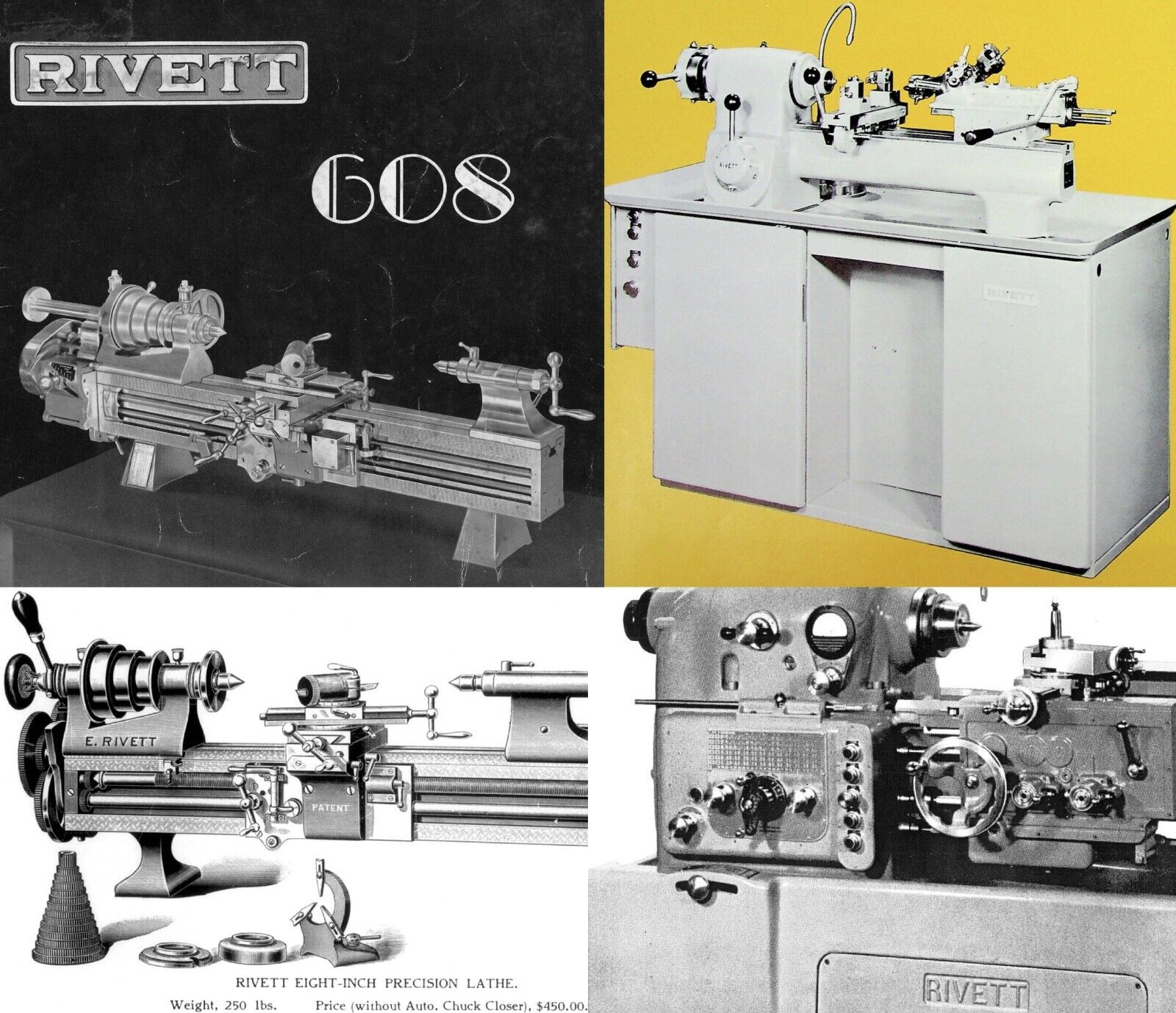 Rivett Lathes ~ Catalogs *Digital Scans* PDF ~  Manuals Huge resource collection