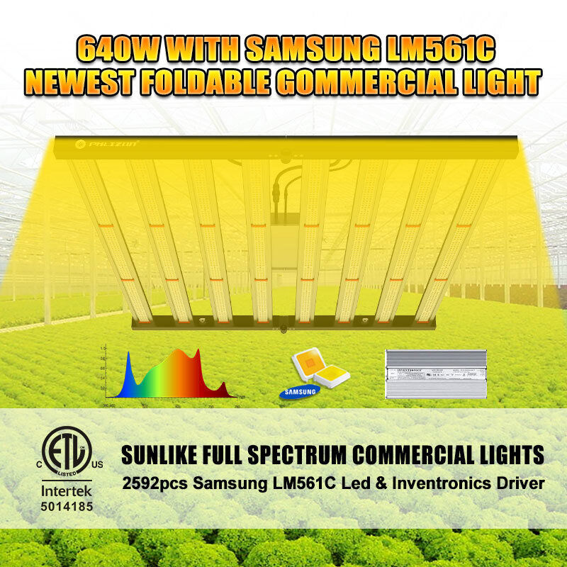 640W Spider LED 8bar Grow Light Full Spectrum Commercial Grow Indoor Hydroponics