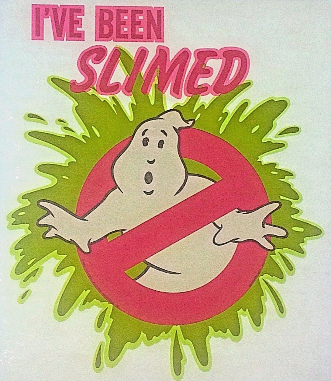 Original Vintage 1984 Ghostbusters Movie I’ve Been Slimed Iron On Transfer
