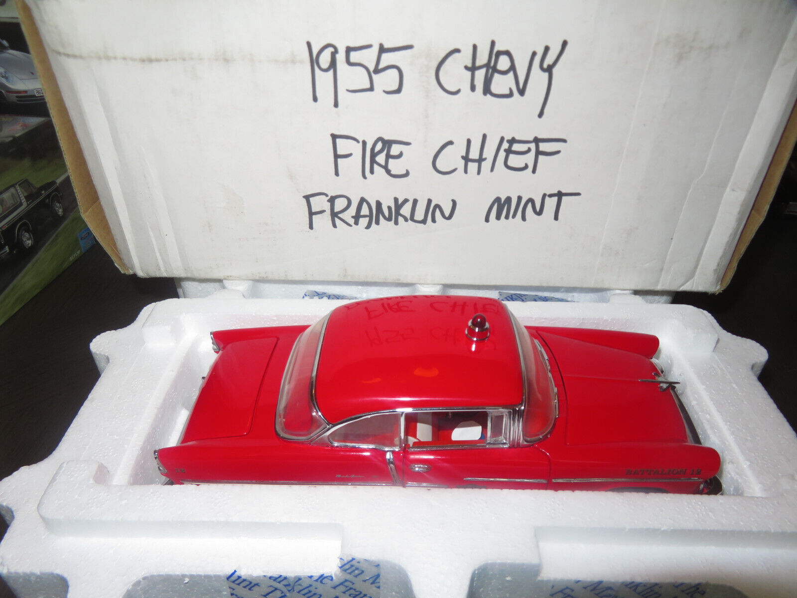 Franklin Mint 1955 Chevy Bel Air Fire Chief  1/24