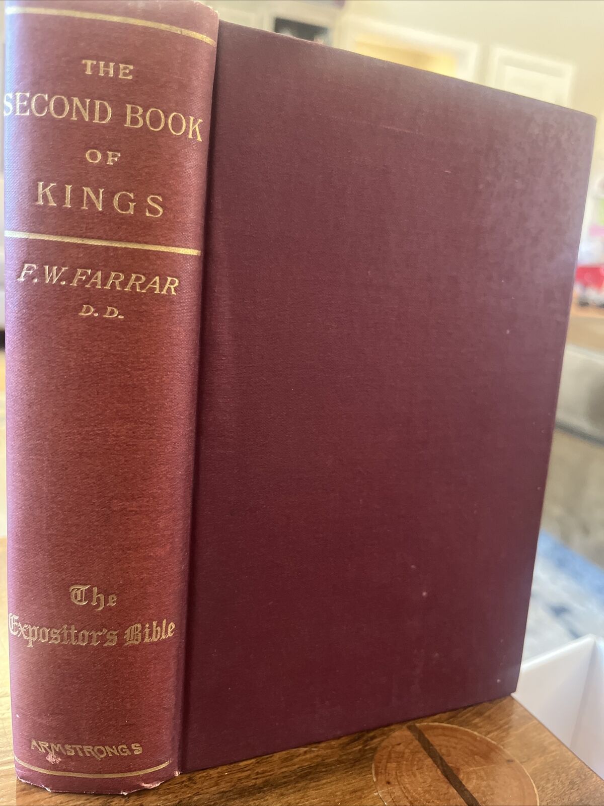 Vintage The Second Book Of Kings F.W. Farrar 1902 Antique Hardback