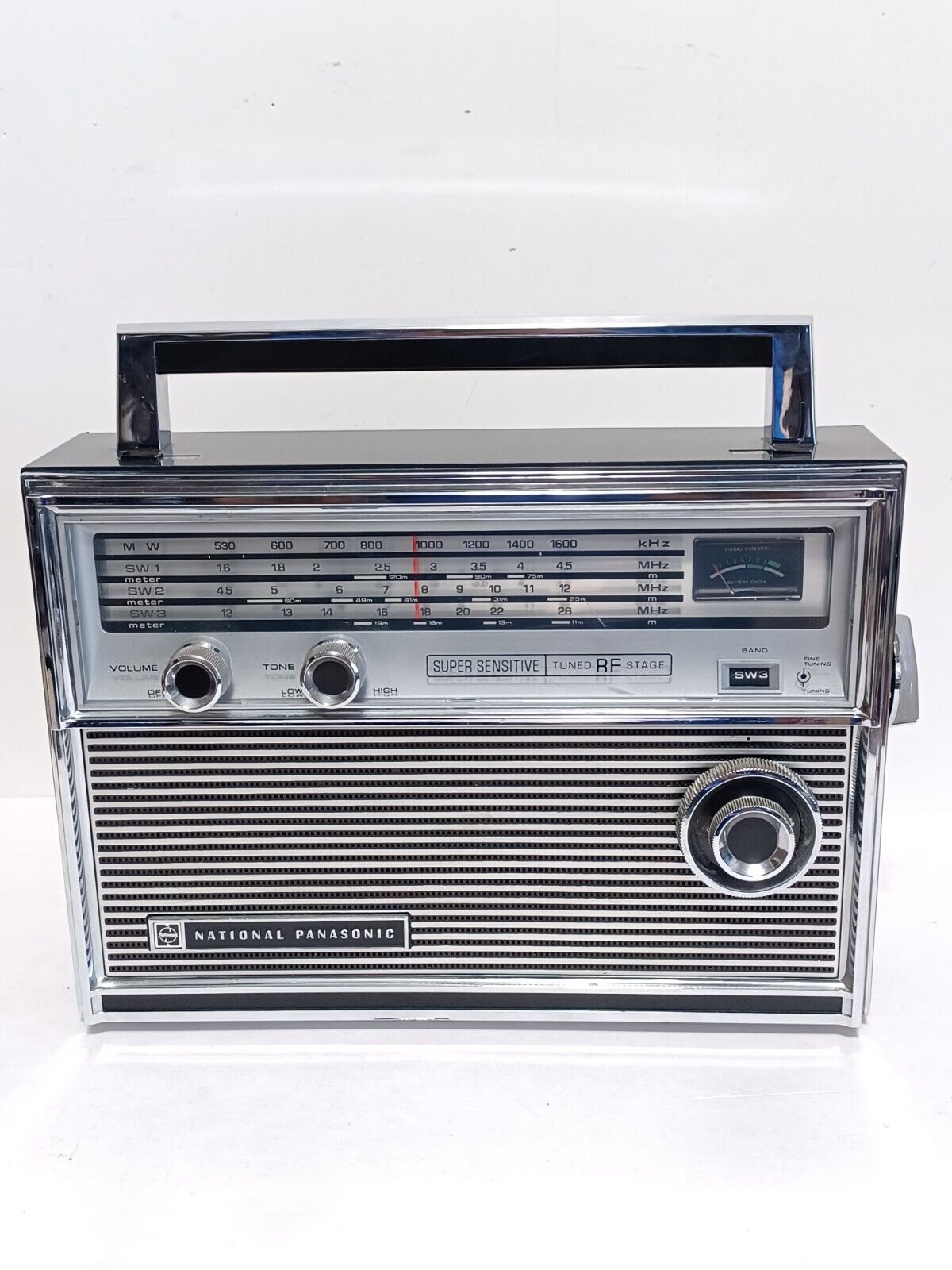 Vintage 1972 National Panasonic 4-Band  11 Transistor Radio R-1400D JAPAN▪︎MINT