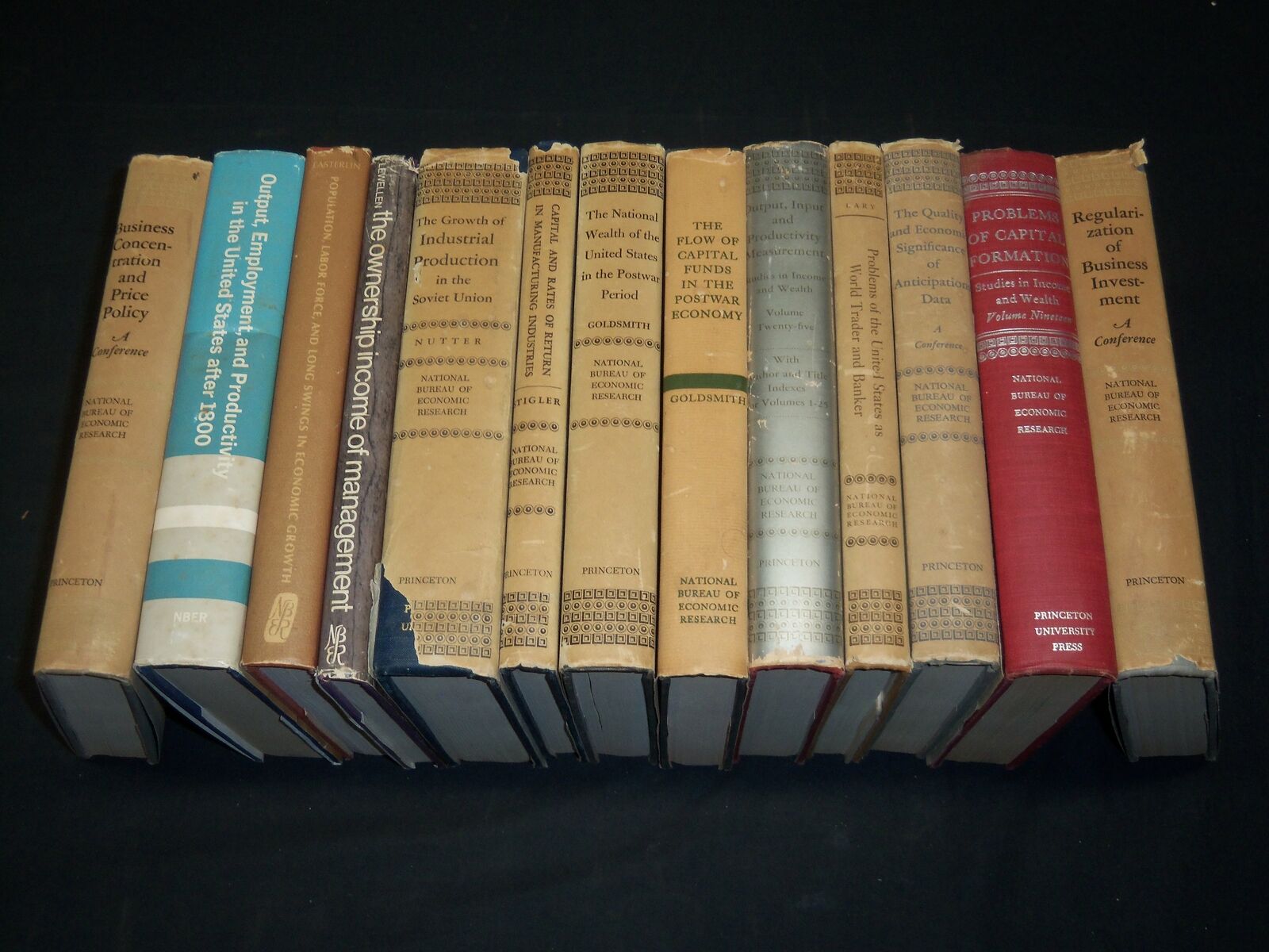 1954-1971 NATIONAL BUREAU OF ECONOMIC RESEARCH HARDCOVER BOOKS LOT OF 13 - R 550