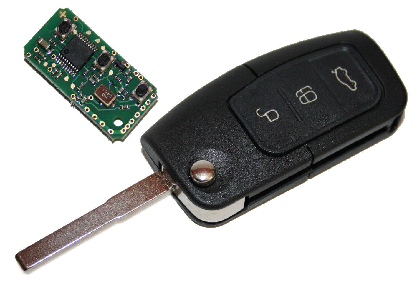 Ford Radio Key Replacement Key Folding Key Immobilizer Chip Galaxy A150