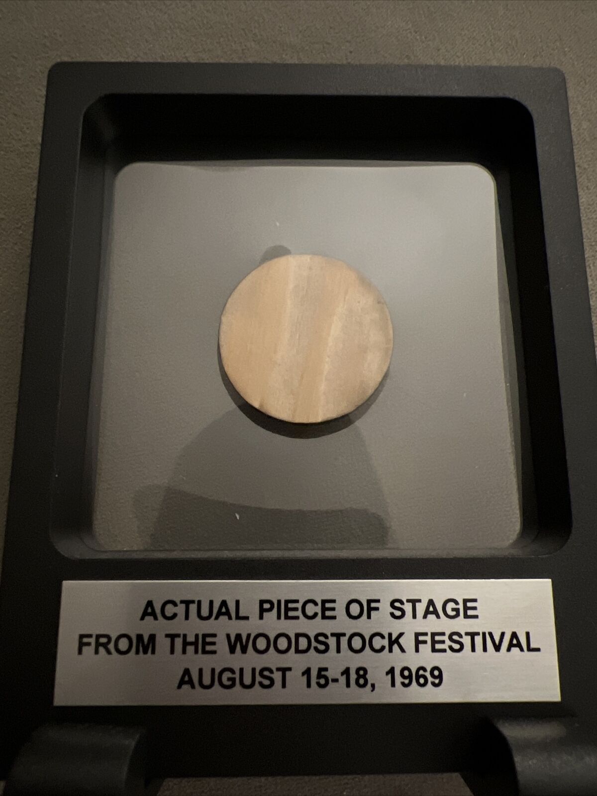 A Piece Of Woodstock Stage 1969 Authenticated With Photos And Letters. RARE