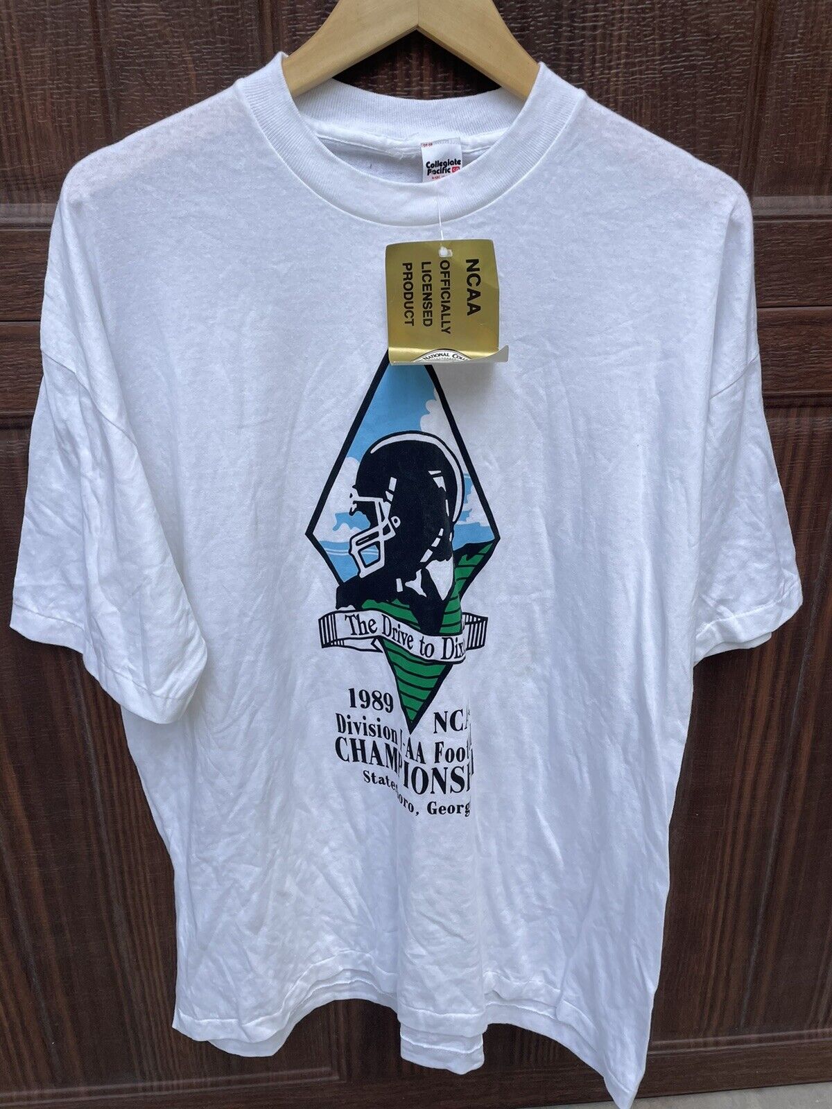 Vintage Georgia Southern Shirt 1989 Football  Size XL Made In USA NCAA Eagles