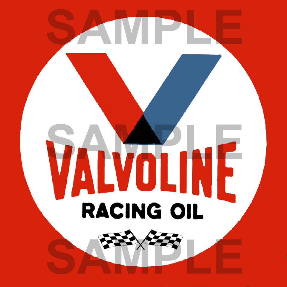 4 INCH VALVOLINE RACING VINTAGE STYLE DECAL STICKER 