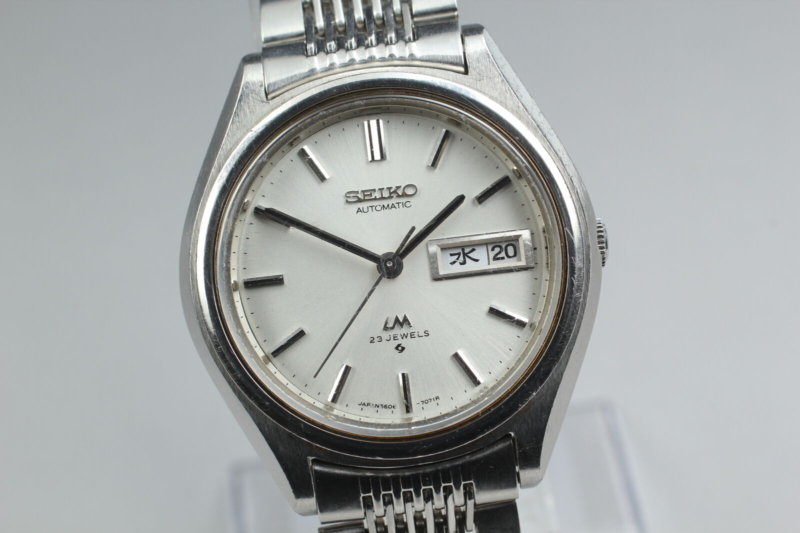 [Exc+4] Vintage SEIKO Lord Matic 5606-7071 Day/Date Automatic Men\'s Watch JAPAN