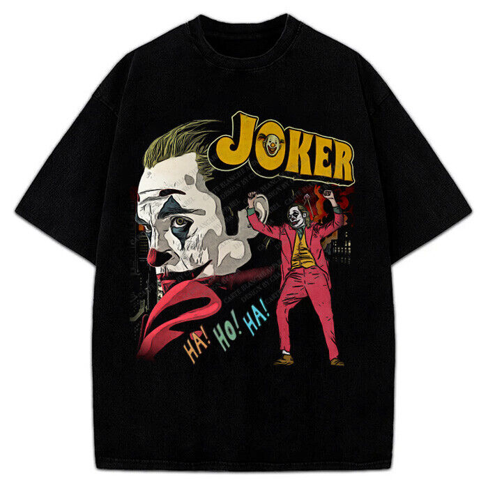 The Joker 2019 Joaquin Phoenix Batman Arthur Fleck Vintage Comic Style T-Shirt