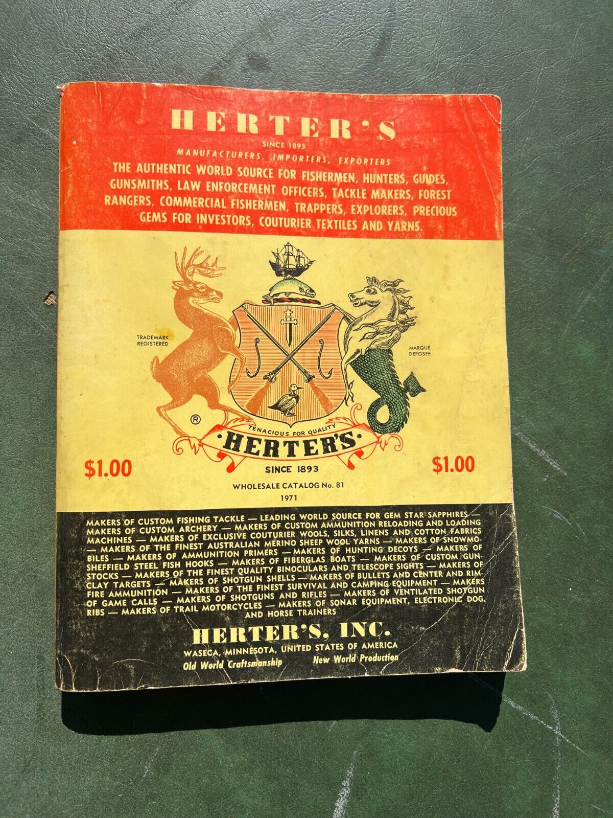 Herter\'s Vintage 1971 Catalog  (Sporting Goods)