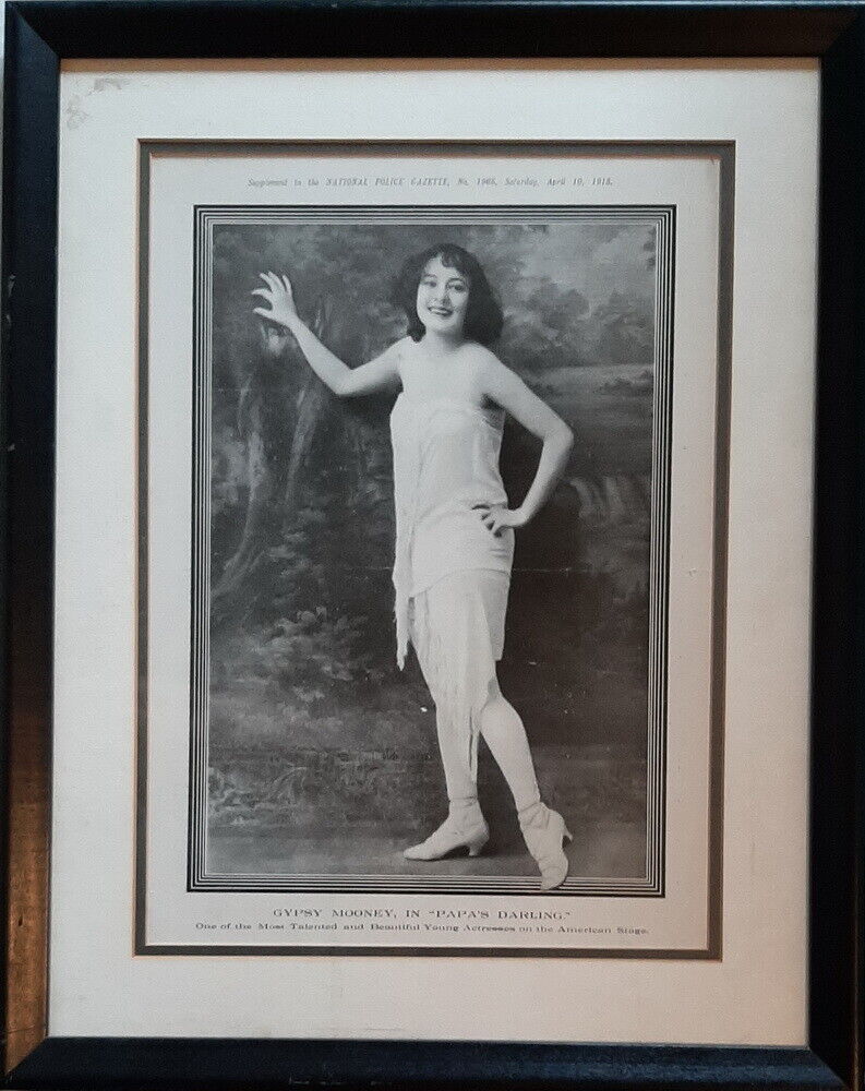 Rare Framed Photo of Actress Gypsy Mooney from \