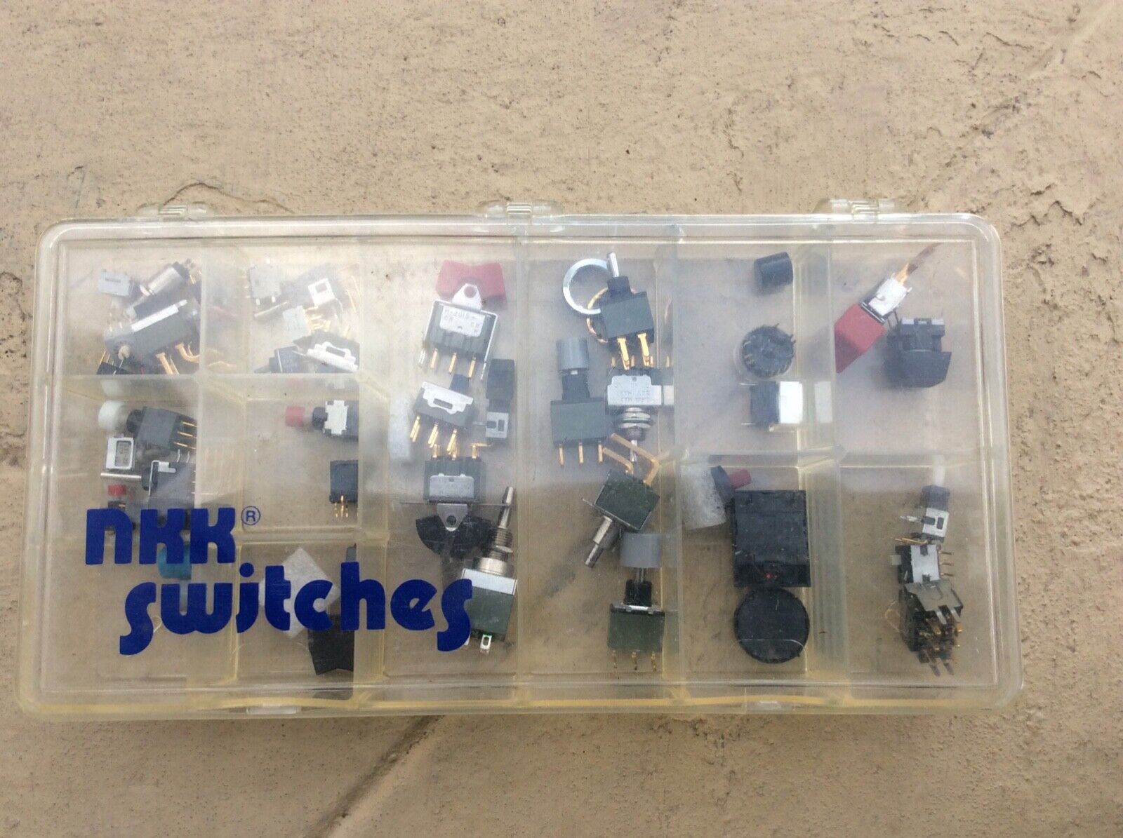 40 PCS lot - HIGH QUAL -NEW NKK  pushbutton switch RED - GRAY