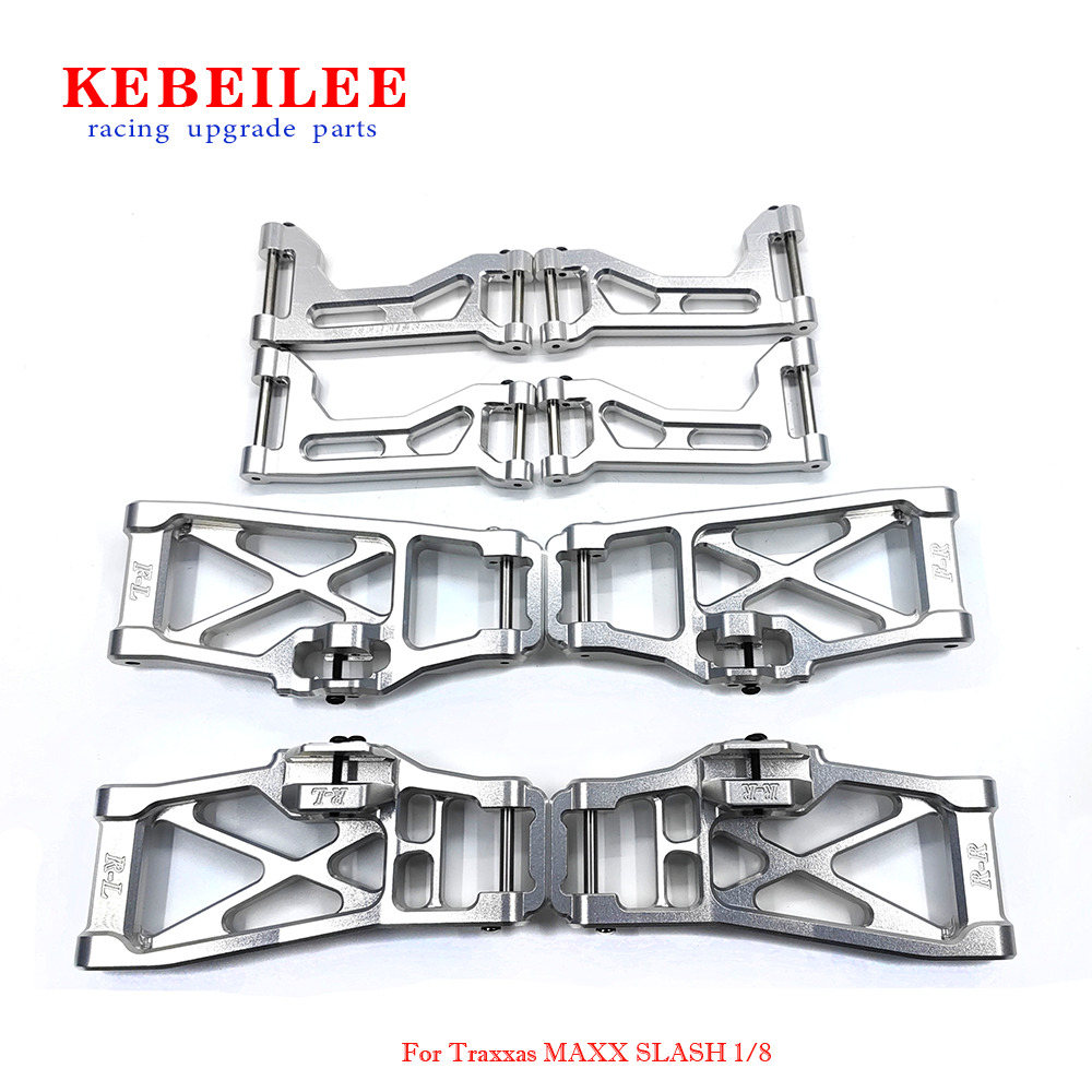 KEBEILEE CNC Alu Front&Rear Upper&Lower Arms kit for TRAXXAS 1/8 MAXX SLASH 8pcs