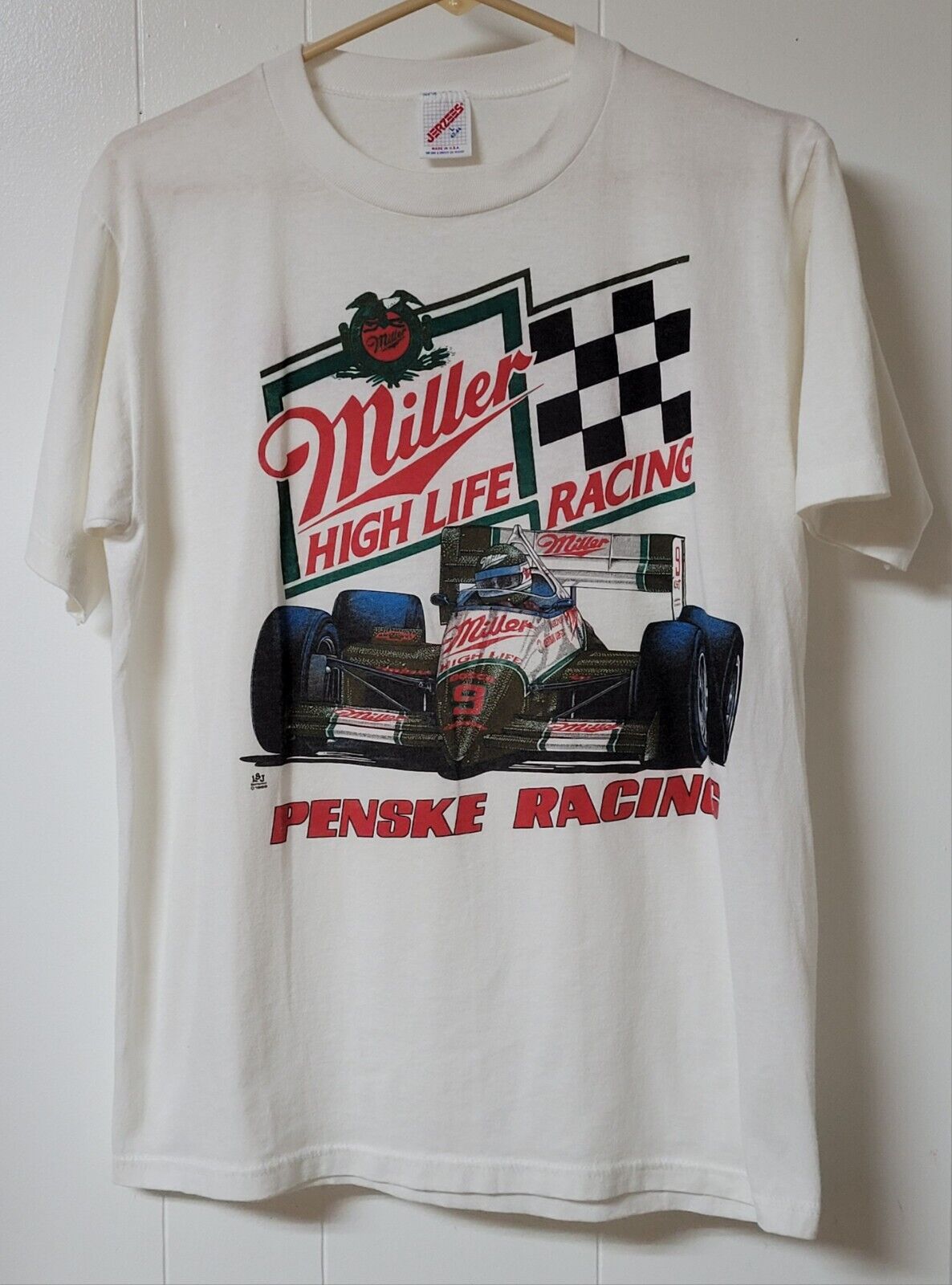 Vintage 1988 Danny Sullivan Indy Car Penske Racing Double Sided T-Shirt Size L