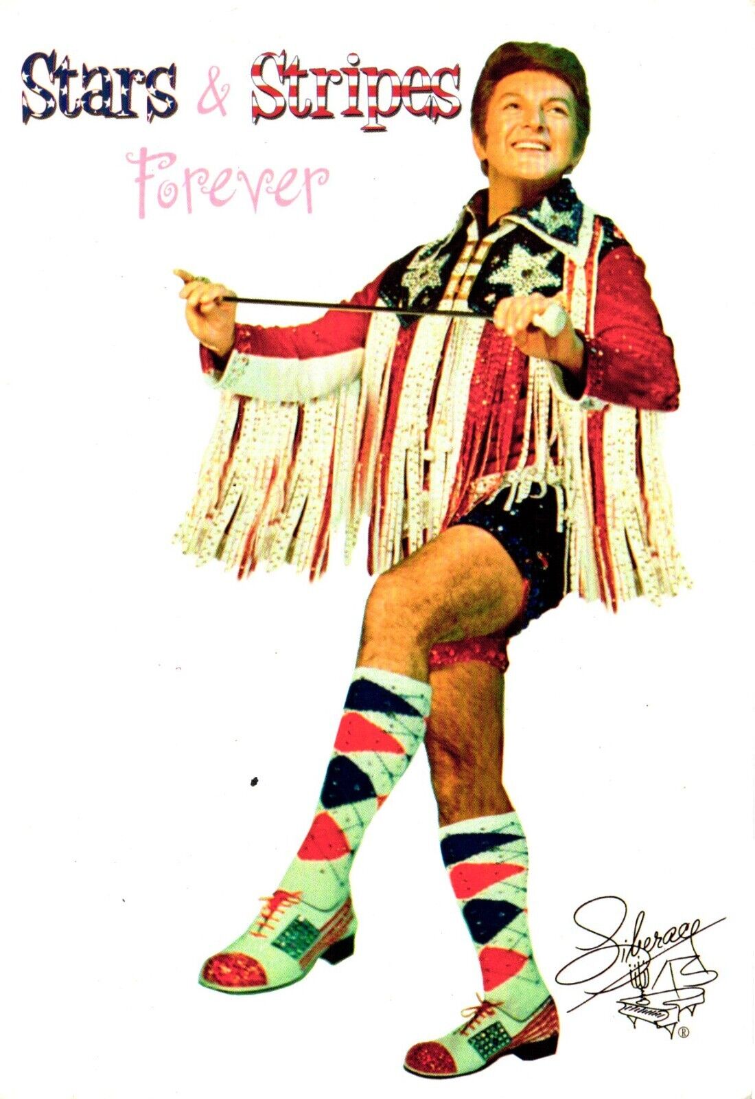 Liberace Stars & Stripes Forever Postcard