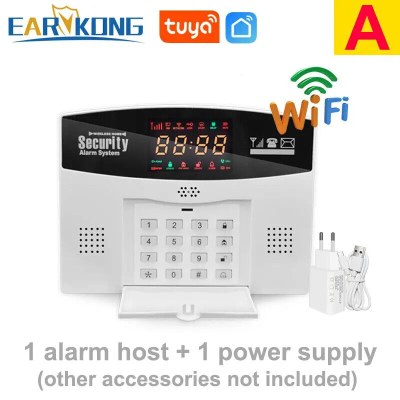 WiFi GSM Alarm System 433MHz Home Burglar Security Alarm Smart Life APP New