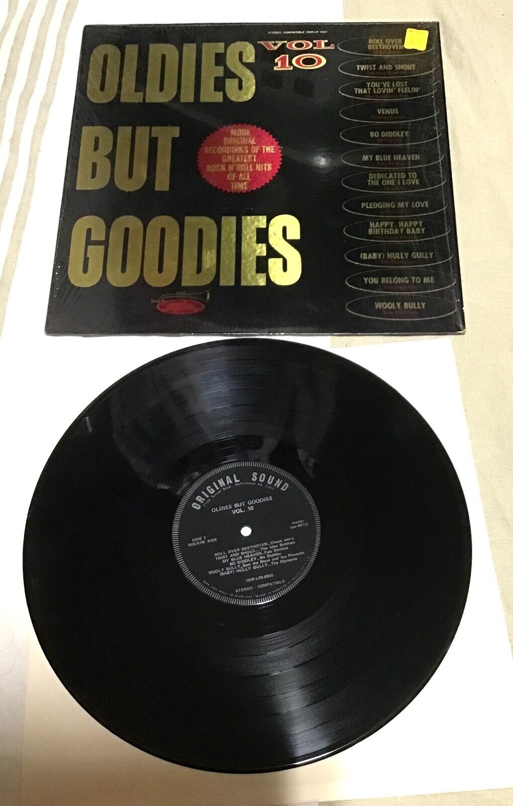 Vintage Vinyl LP Record Oldies But Goodies Vol 10