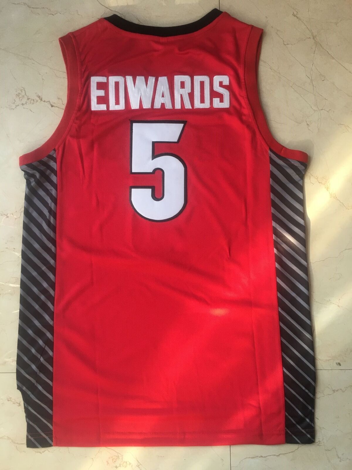 Retro Vintage Throwback Anthony Edwards Georgia #5 Basketball Jersey Stitched