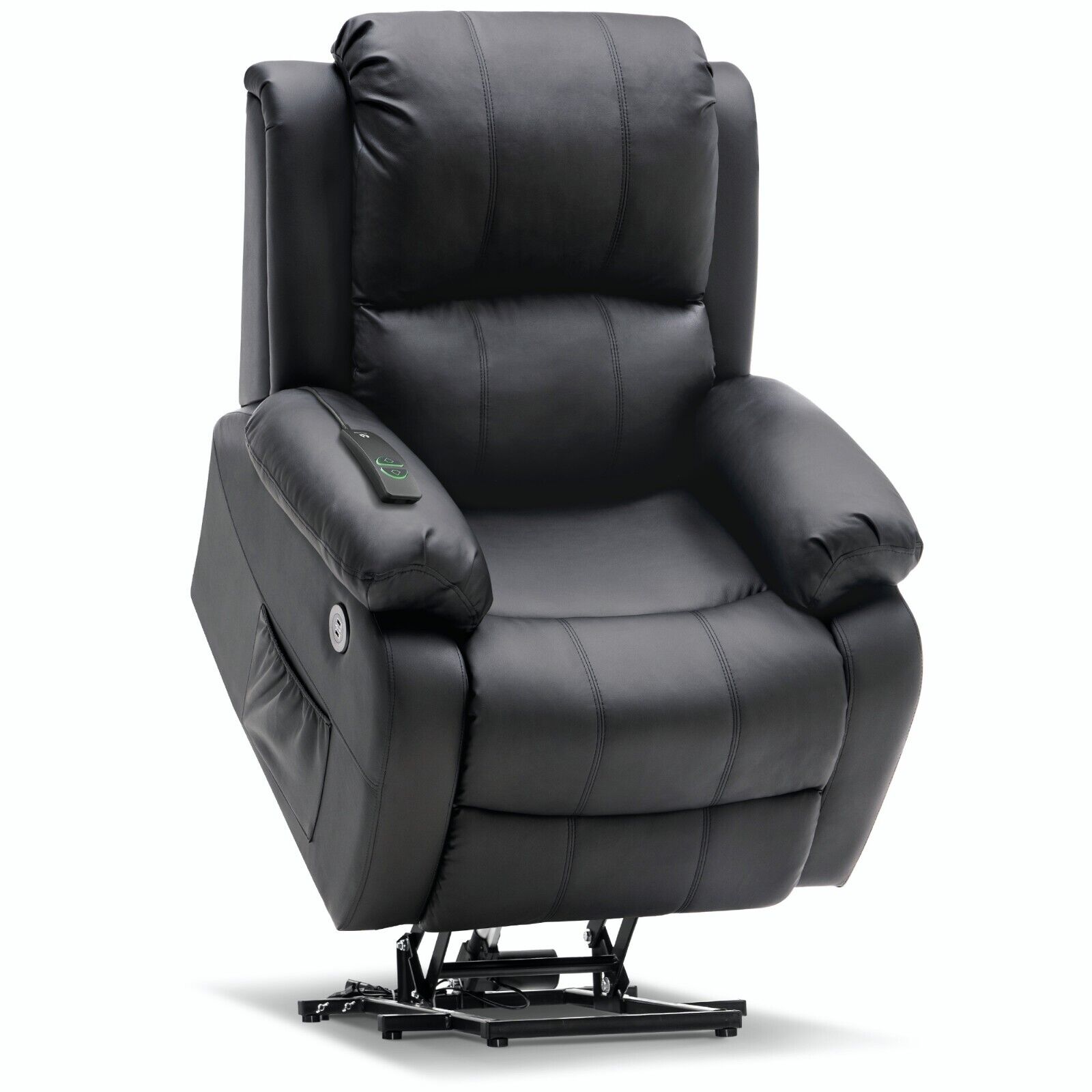 MCombo Small Sized Electric Power Lift Recliner Chair Sofa, Faux Leather 7409