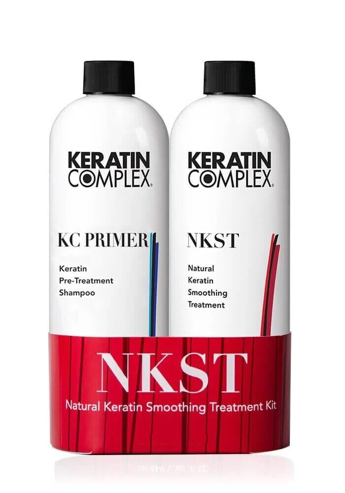 Keratin Complex NKST Natural Keratin Smoothing Therapy + KC Primer  16oz