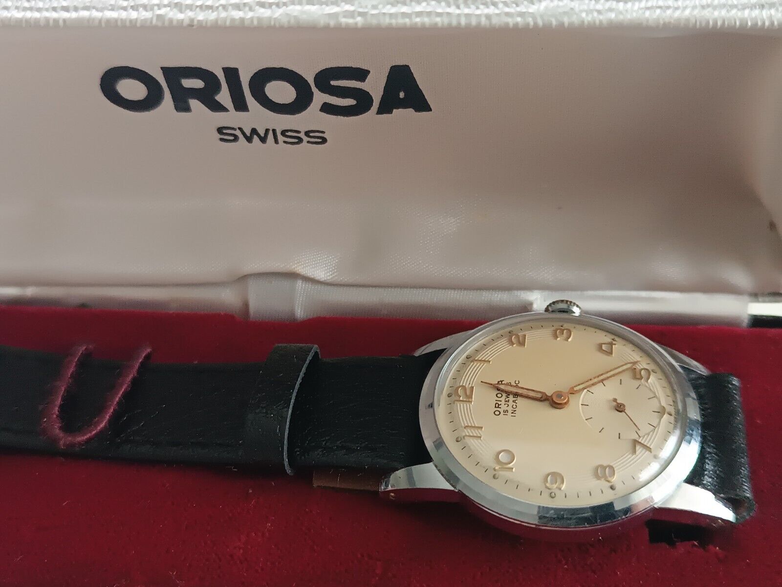 ORIOSA 15 Jevels Rare Vintage Mechanical Men\'s Wristwatch Cal.AS 1203