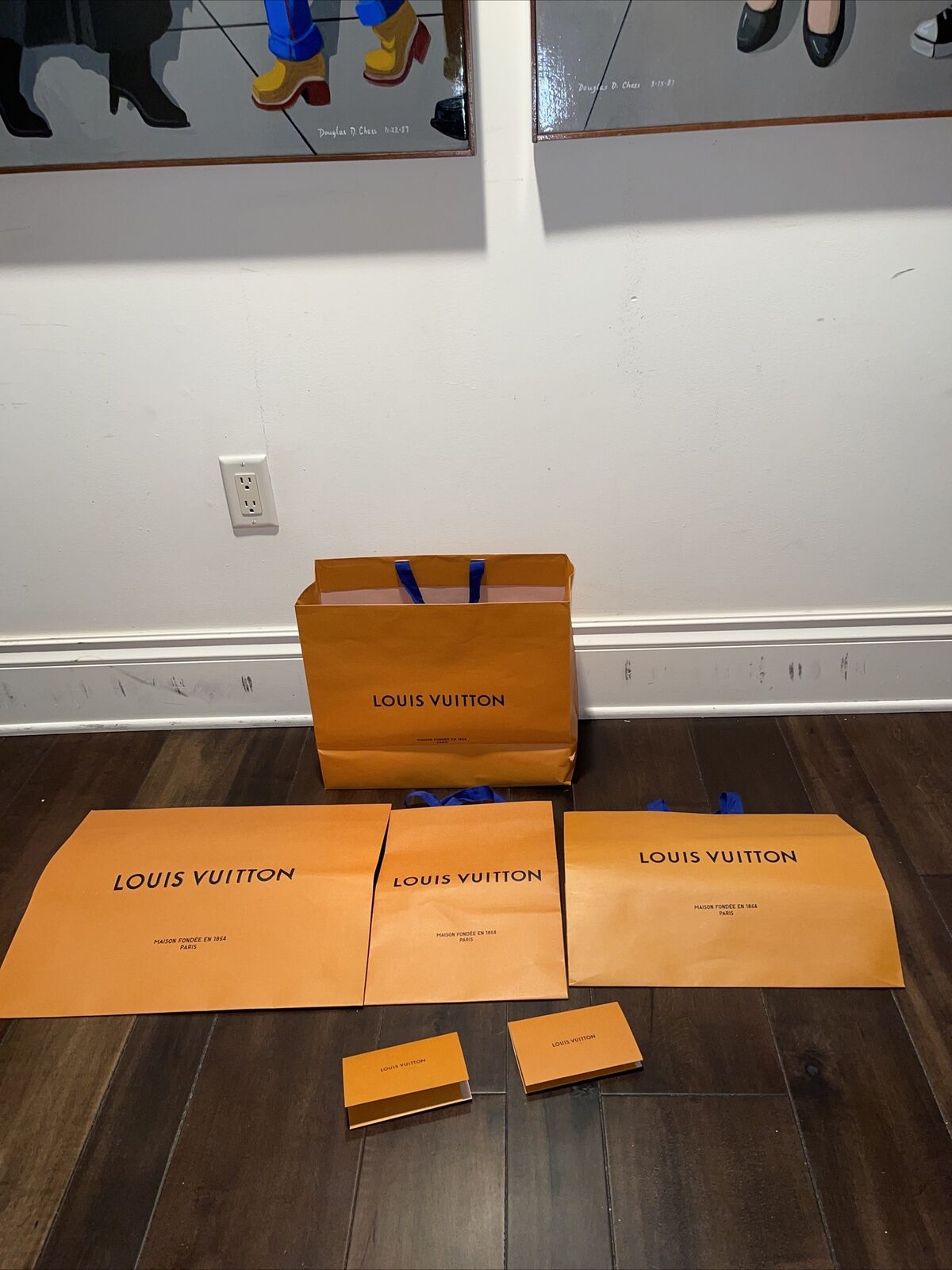 Louis Vuitton Shopping Bags, Set Of 4 Totes