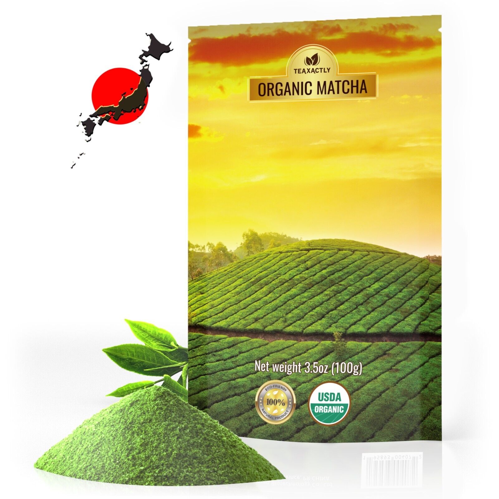 Matcha Green Tea Powder - Highest Ceremonial Grade - Japan Origin - 3.5oz(100g)