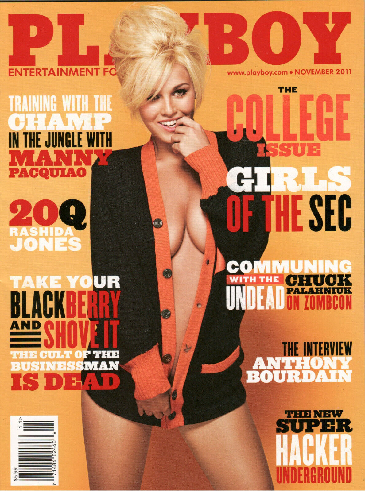 Playboy Magazine November 2011 Girls Of The Sec