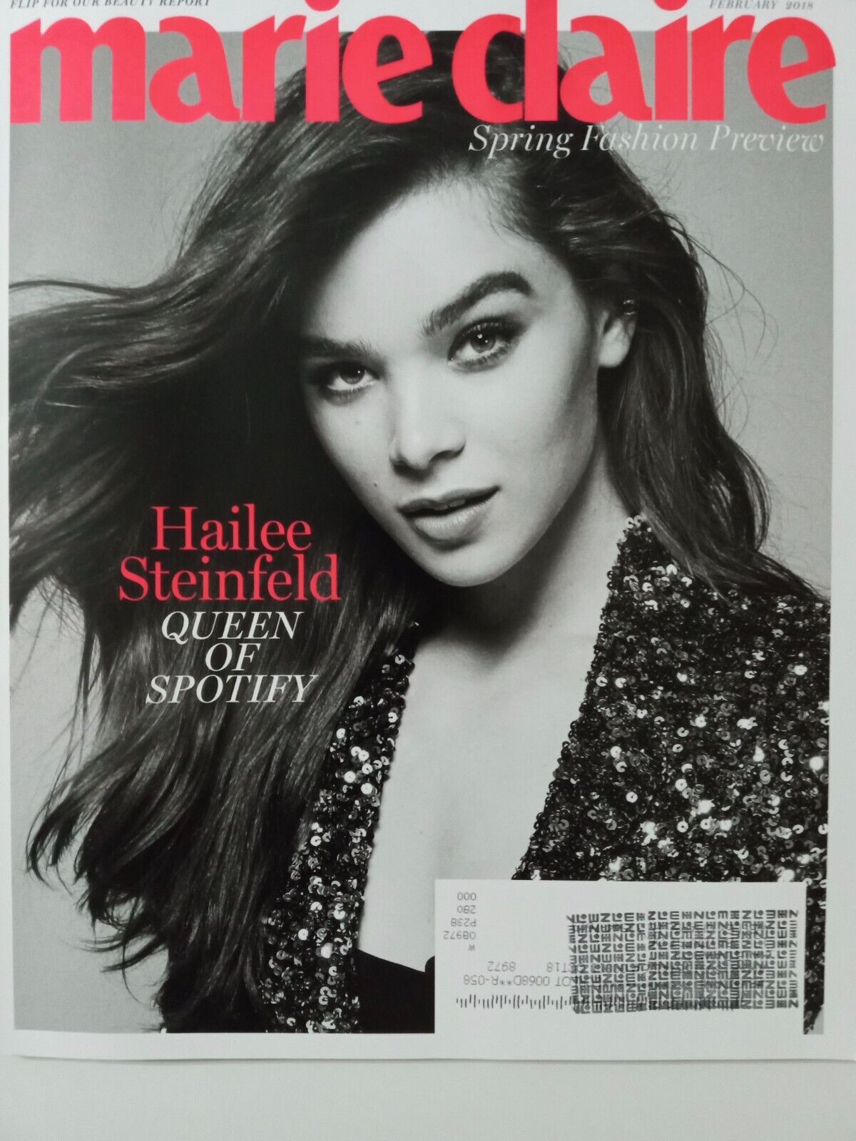 Marie Claire Magazine February 2018 Hailee Steinfeld Beauty Report Brand New