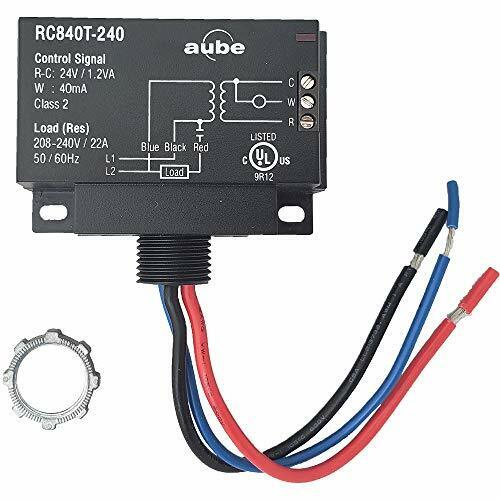 Aube Technologies RC840T-240 On/Off Switching Electric Heating Relay with 