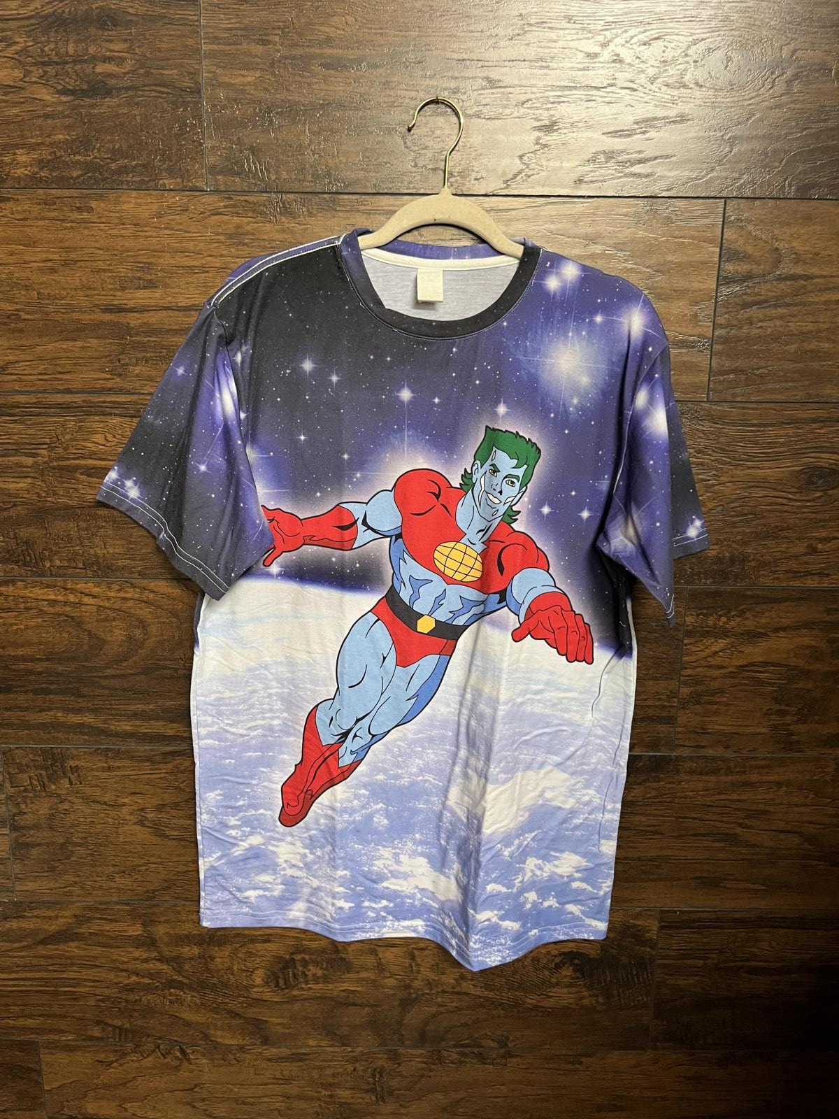 Rare/Vintage Captain Planet Super Hero T-shirt 2 Sides