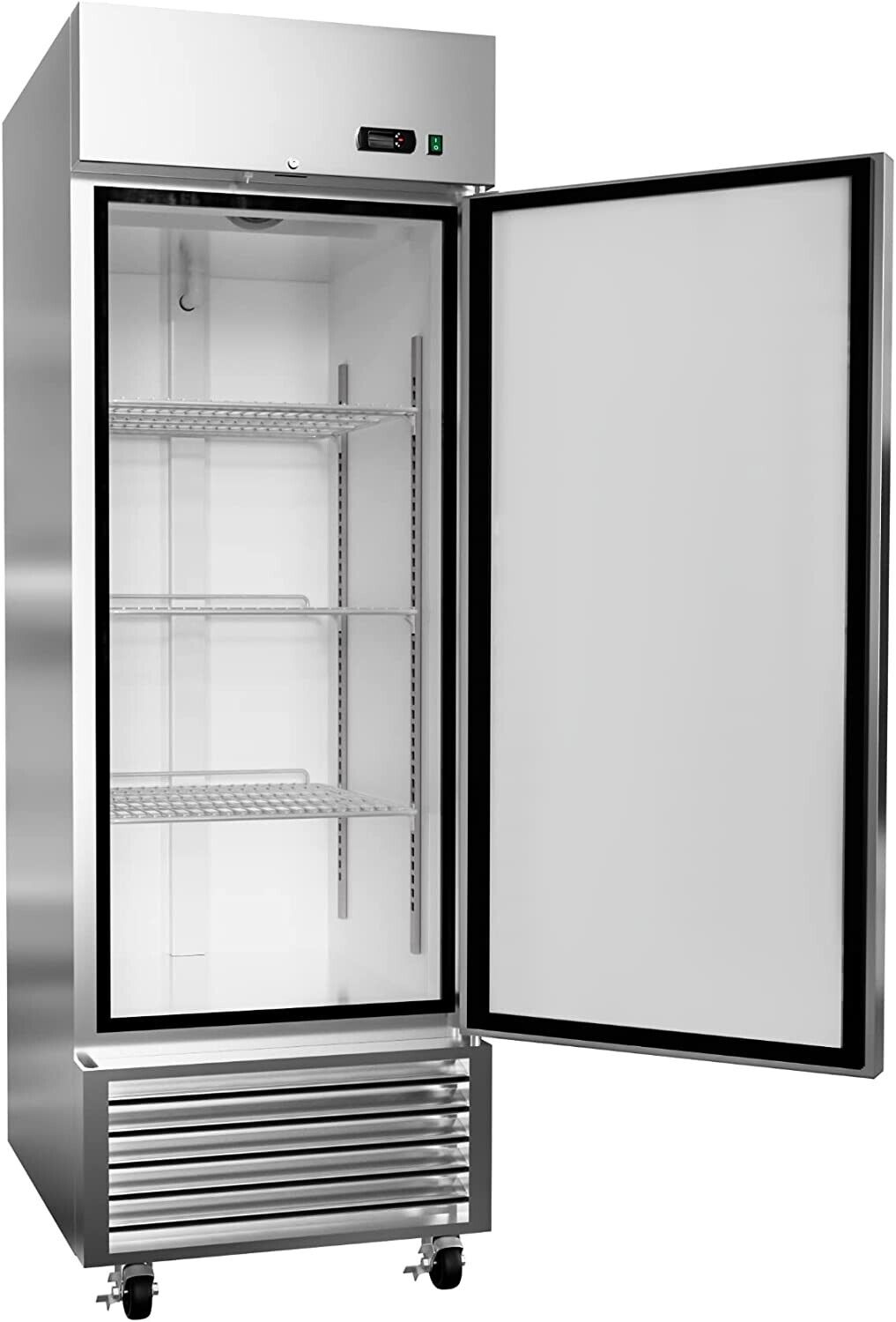 27\'\' Commercial Reach In Refrigerator 1 Door Cooling Stainless Steel 23 Cu.Ft