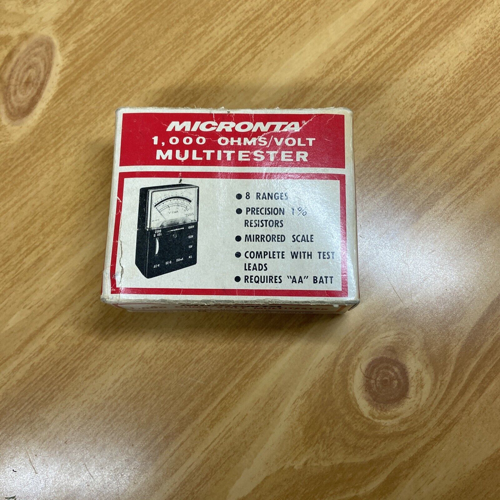 Micronta 1.000 Ohms/Volts Multitest New Old Stock Retro Vintage
