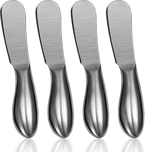 4PCS ButterÂ Stainless Steel Cheese Spreader Butter Spreader Knives Set