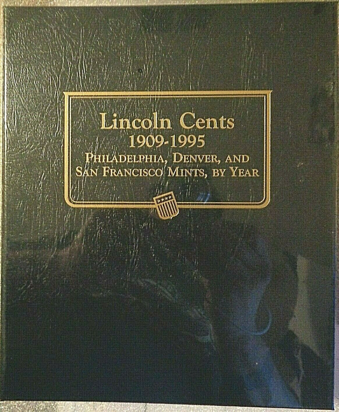 Whitman Classic Album #9112 Lincoln Cents 1909-1995, New