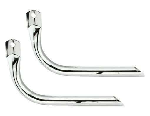NEW VINTAGE LOWRIDER BICYCLE STRAIGHT STEEL MUFFLER IN CHROME.