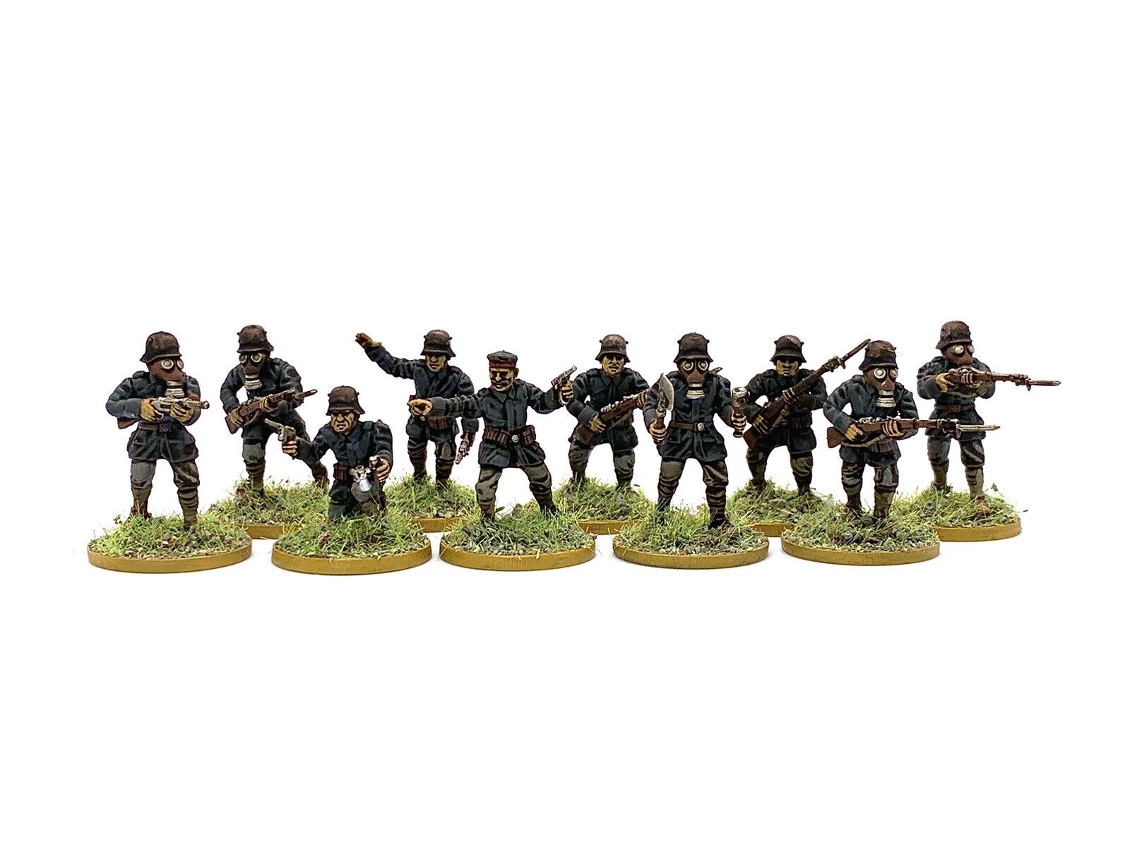 WW1 GERMAN INFANTRY 10 28mm painted Tabletop Historical WW2 BOLT ACTION